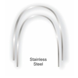 [A250-138] 012 STAINLESS STEEL RIGHT FORM UPPER ARCHWIRE - BRIGHT (50)